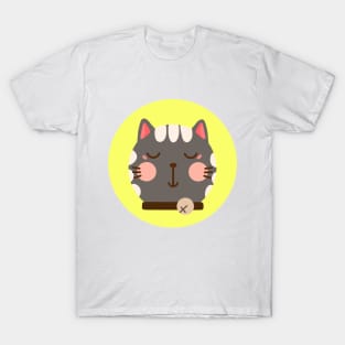 cute drawn kitty cat design 5 T-Shirt